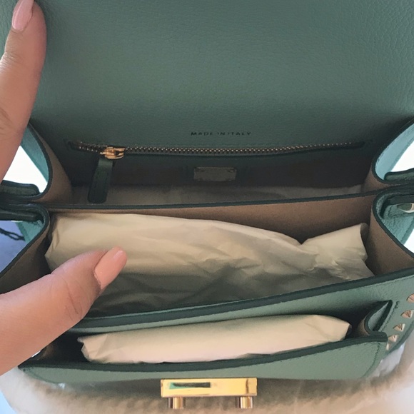 NWT! MCM MINT STUDDED CROSSBODY - Picture 7 of 8